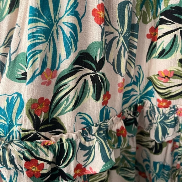 Anthropologie Lost+Wander Tiered Maxi Dress Womens Large Beige Sleeveless Floral - Picture 6 of 10